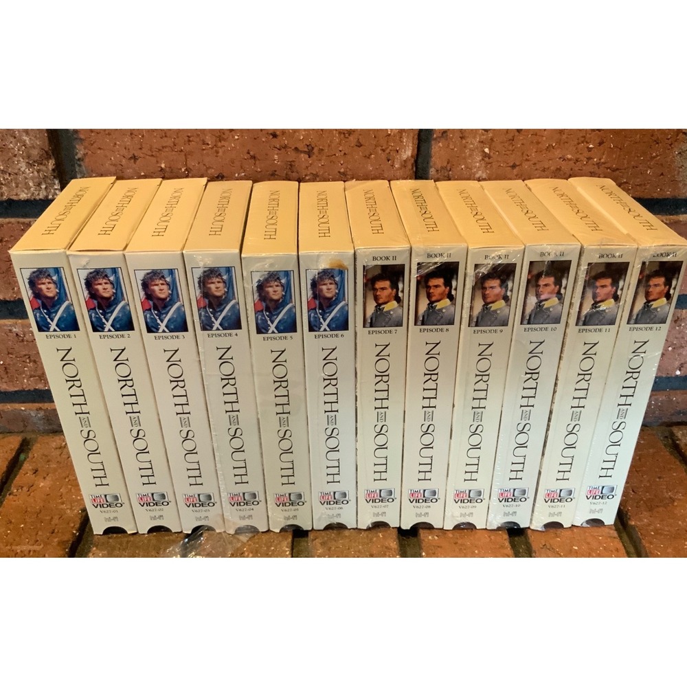 North and South Complete VHS Set Episodes 1-12 Patrick Swayze‎ Time Life Video